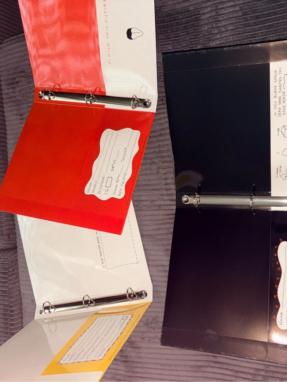 YIKES Vintage 3 ring binder set of 3